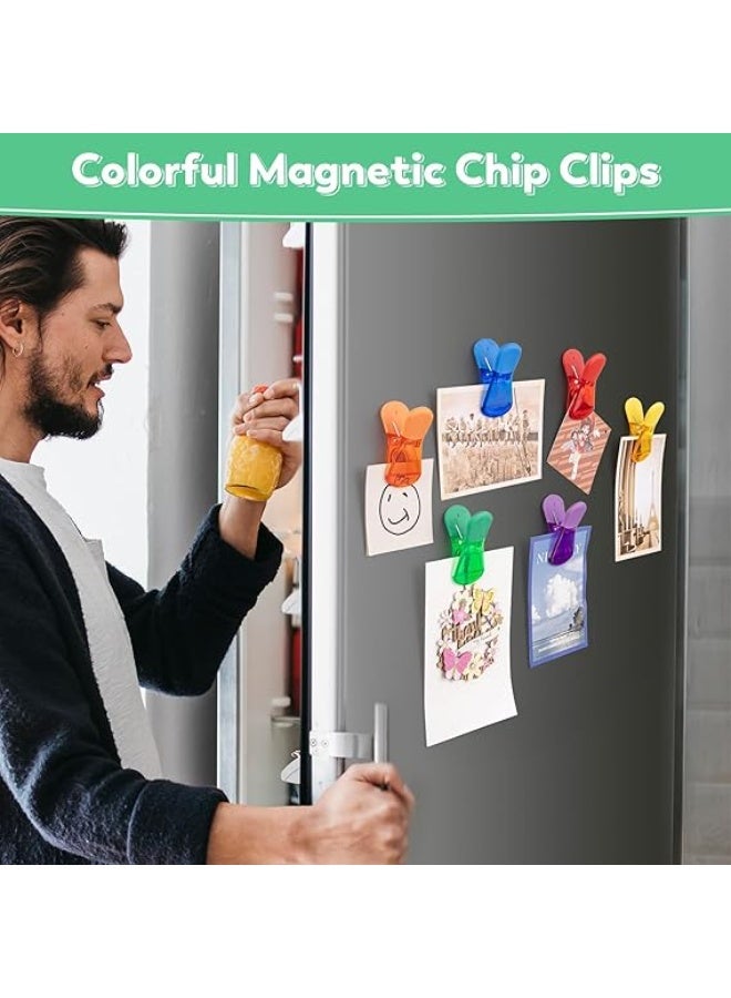 6PCS Colorful Magnetic Bag Clips for Snacks & Food Storage – Sealing Clips with Strong Hold, Fridge Organizer, Multi-Purpose Kitchen - Image 5